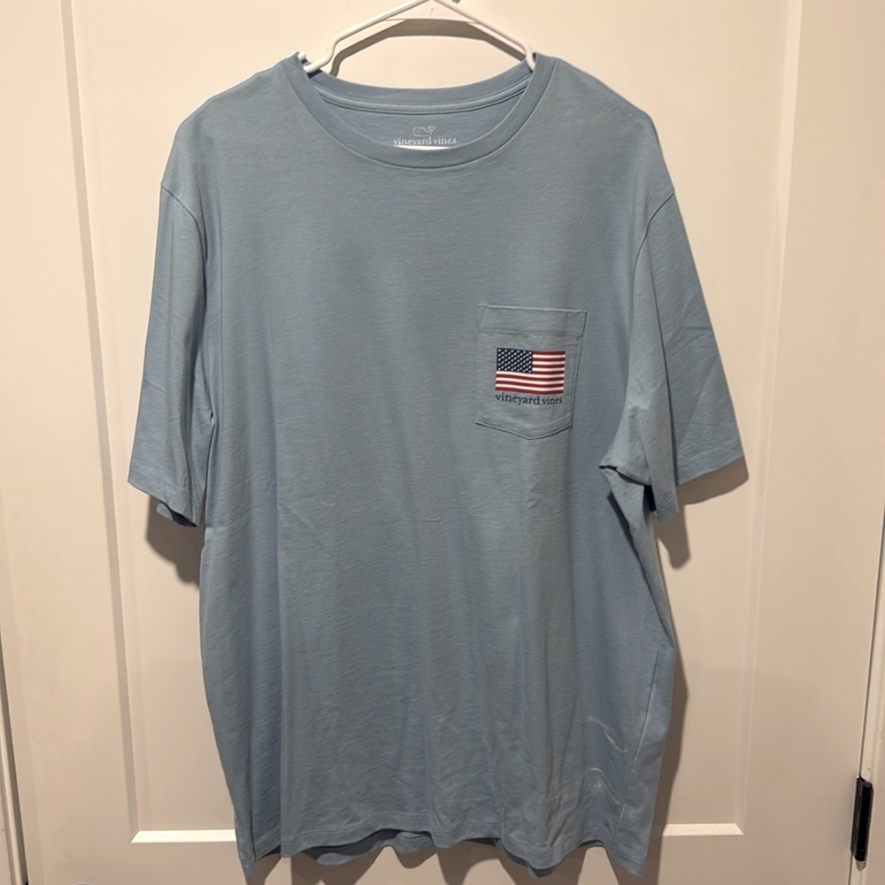 Blue, Vineyard Vines 4th of July Pocket Tee - XL